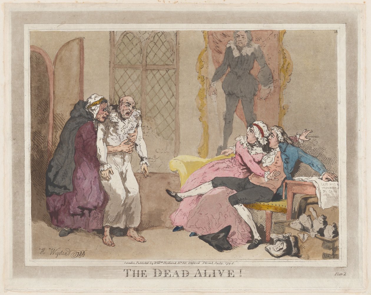 The Dead Alive!, Temmuz 1795., Temmuz 1795. by Thomas Rowlandson