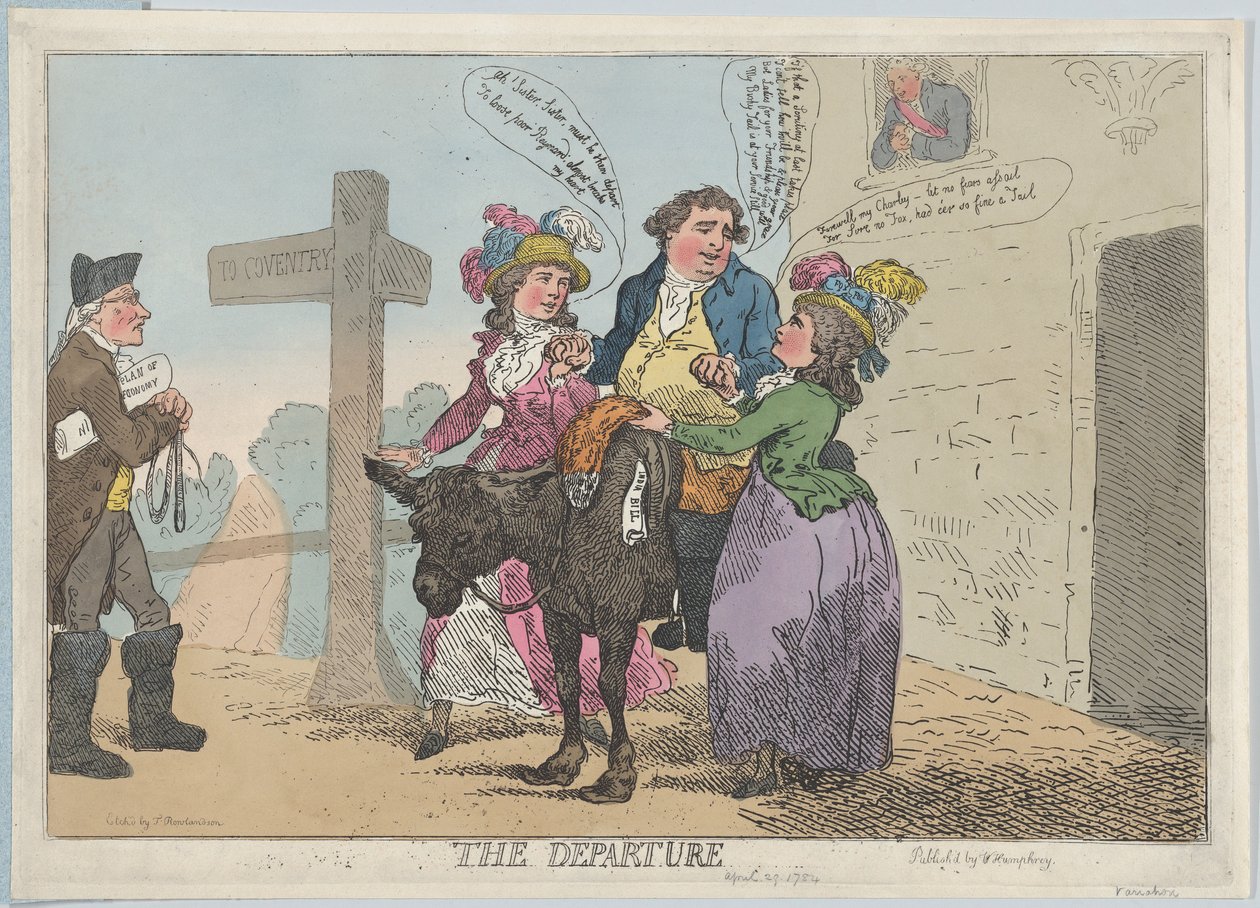 Ayrılış, 29 Nisan 1784., 29 Nisan 1784. by Thomas Rowlandson