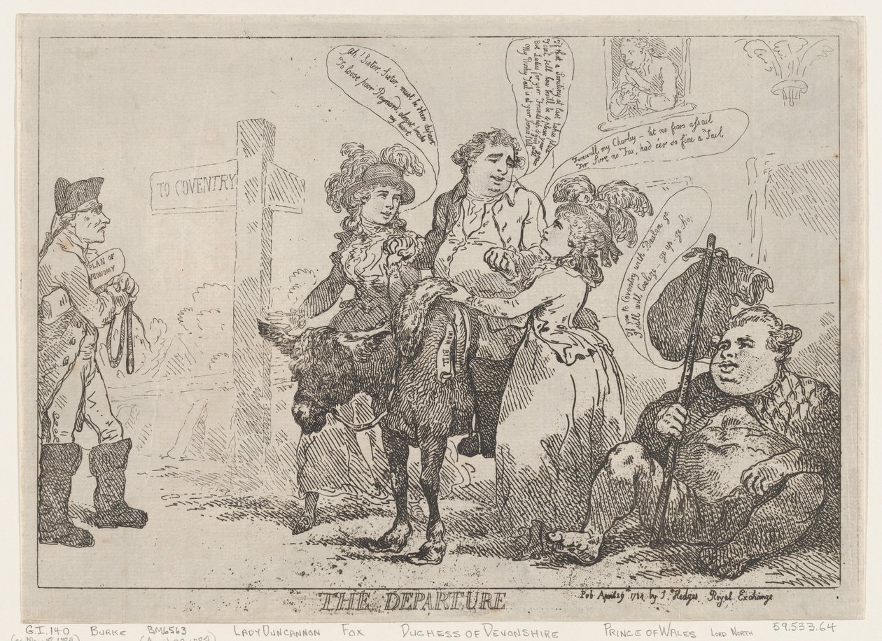 Ayrılış, 29 Nisan 1784., 29 Nisan 1784. by Thomas Rowlandson