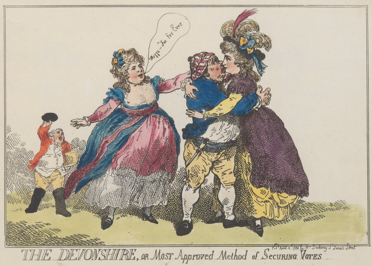 Devonshire veya Oyları Güvende Tutmanın En Onaylı Yöntemi, 12 Nisan 1784., 12 Nisan 1784. by Thomas Rowlandson