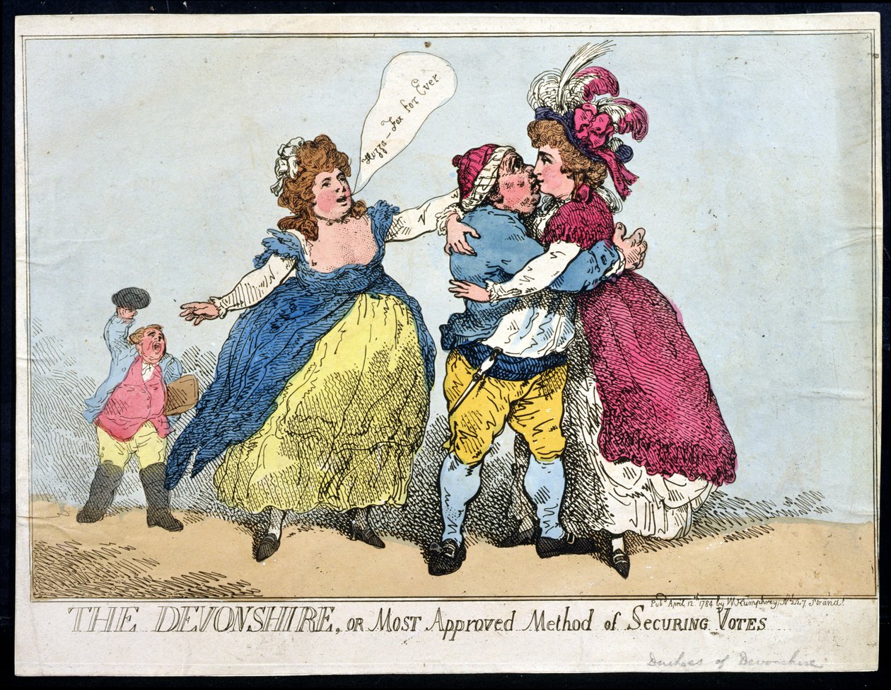 Devonshire veya En Onaylı Oyları Güvende Tutma Yöntemi, William Humphrey tarafından 1784