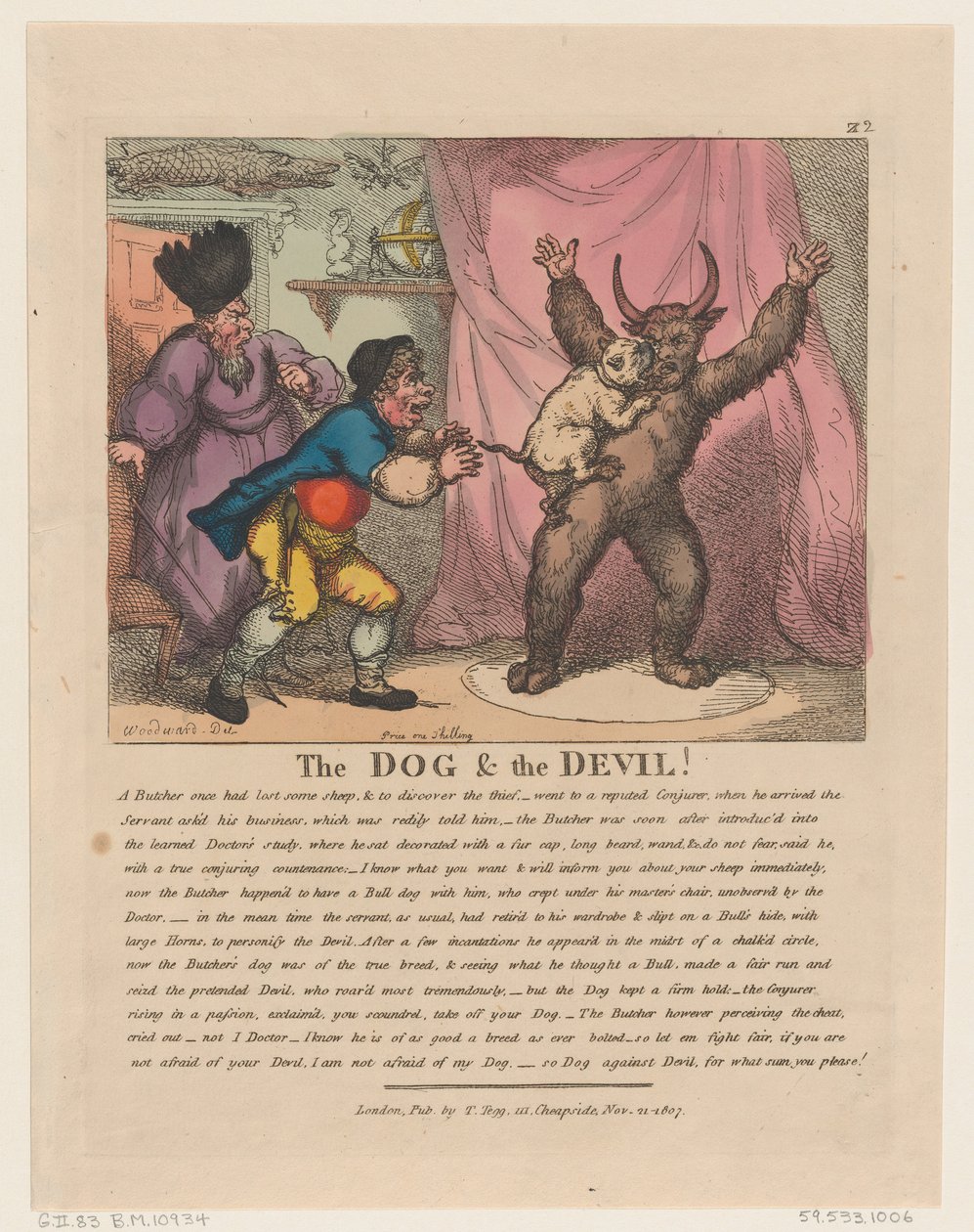 Köpek ve Şeytan, 21 Kasım 1807., 21 Kasım 1807. by Thomas Rowlandson