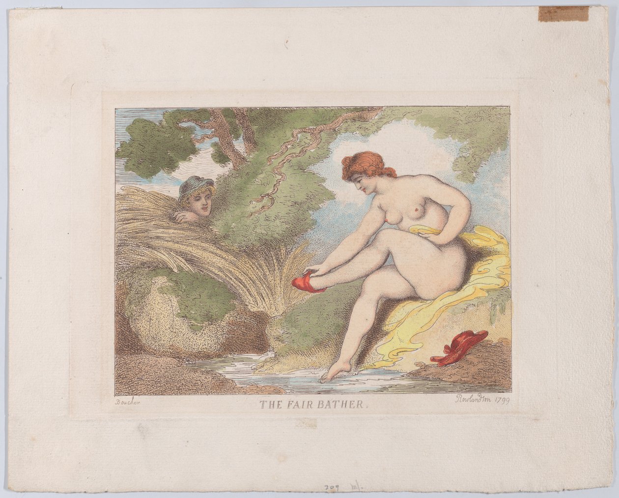 Adil Yıkanan, 1799., 1799. by Thomas Rowlandson