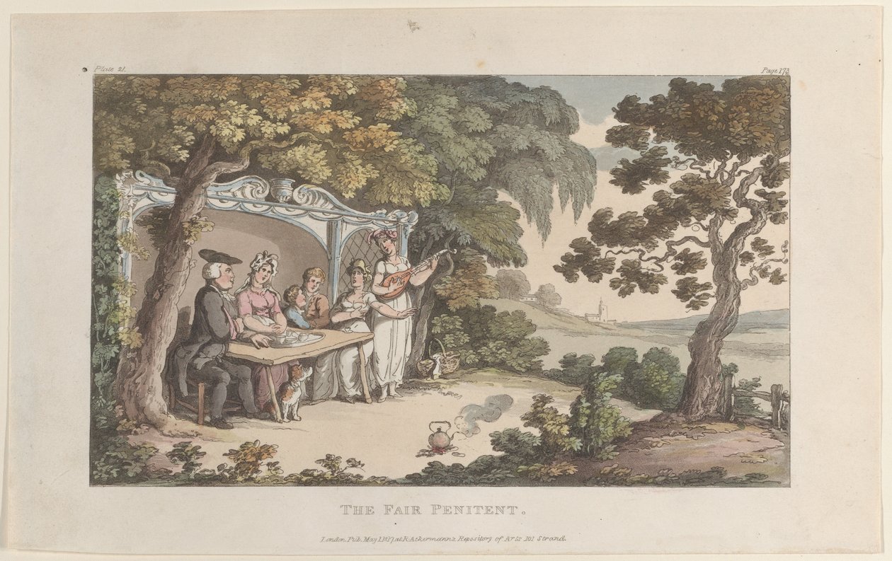 The Fair Penitent, Wakefield Papazından, 1 Mayıs 1817., 1 Mayıs 1817. by Thomas Rowlandson