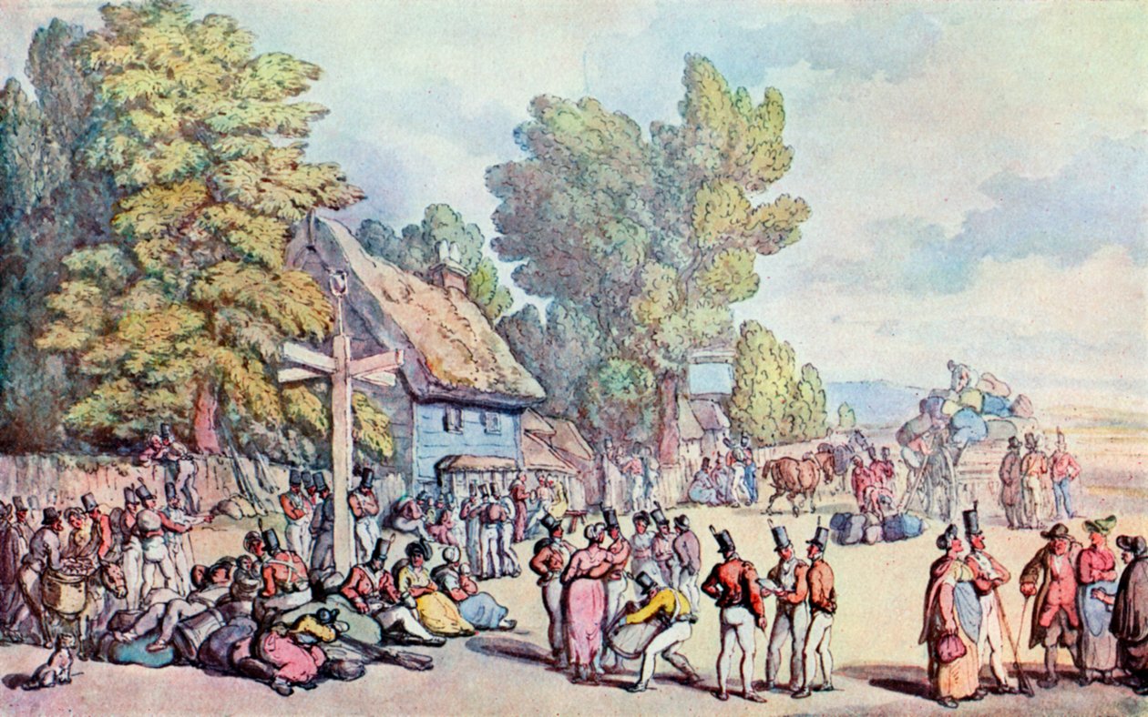 Falmouth Yolu, 18. yüzyılın sonu ve 19. yüzyılın başı, 1929 by Thomas Rowlandson