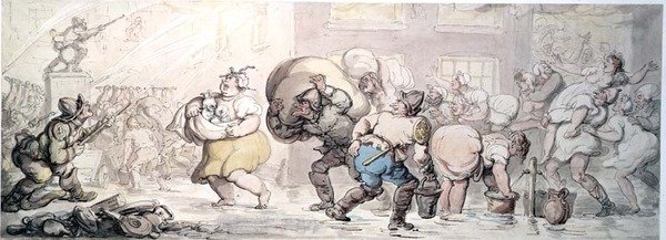 Ateş (suluboya) by Thomas Rowlandson