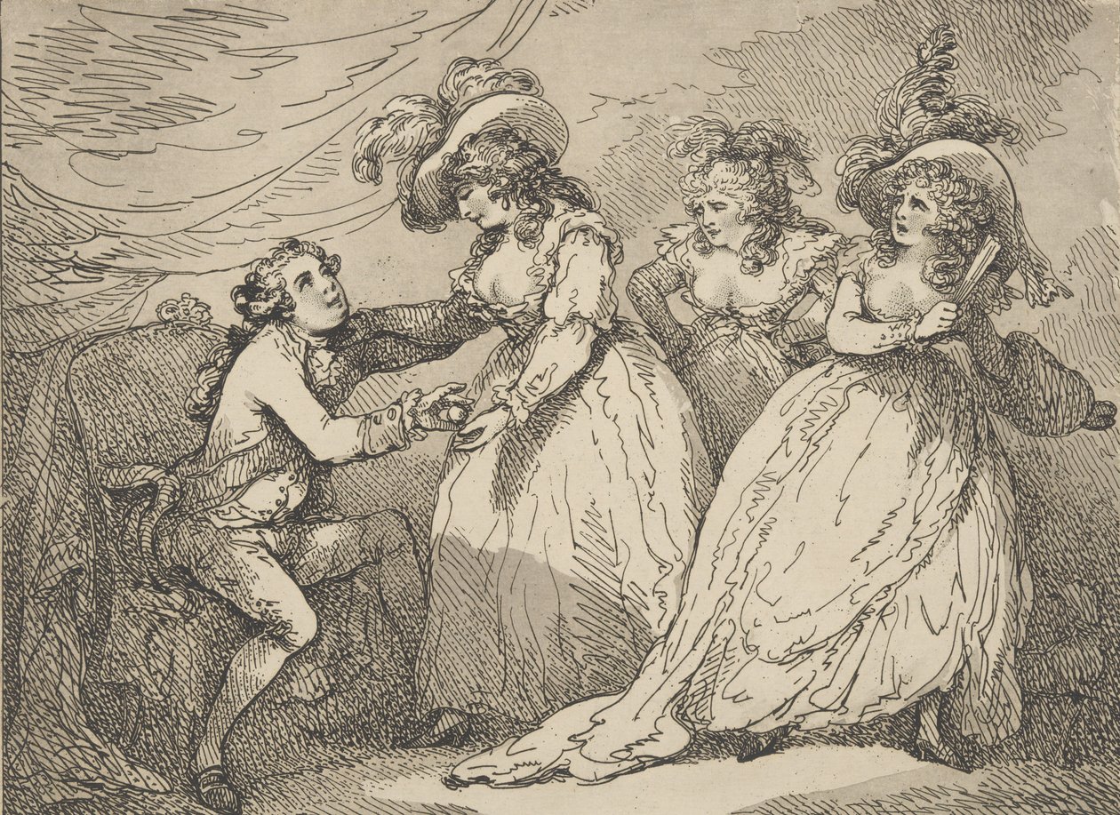 Altın Elma veya Modern Paris, 2 Mart 1785., 2 Mart 1785. by Thomas Rowlandson