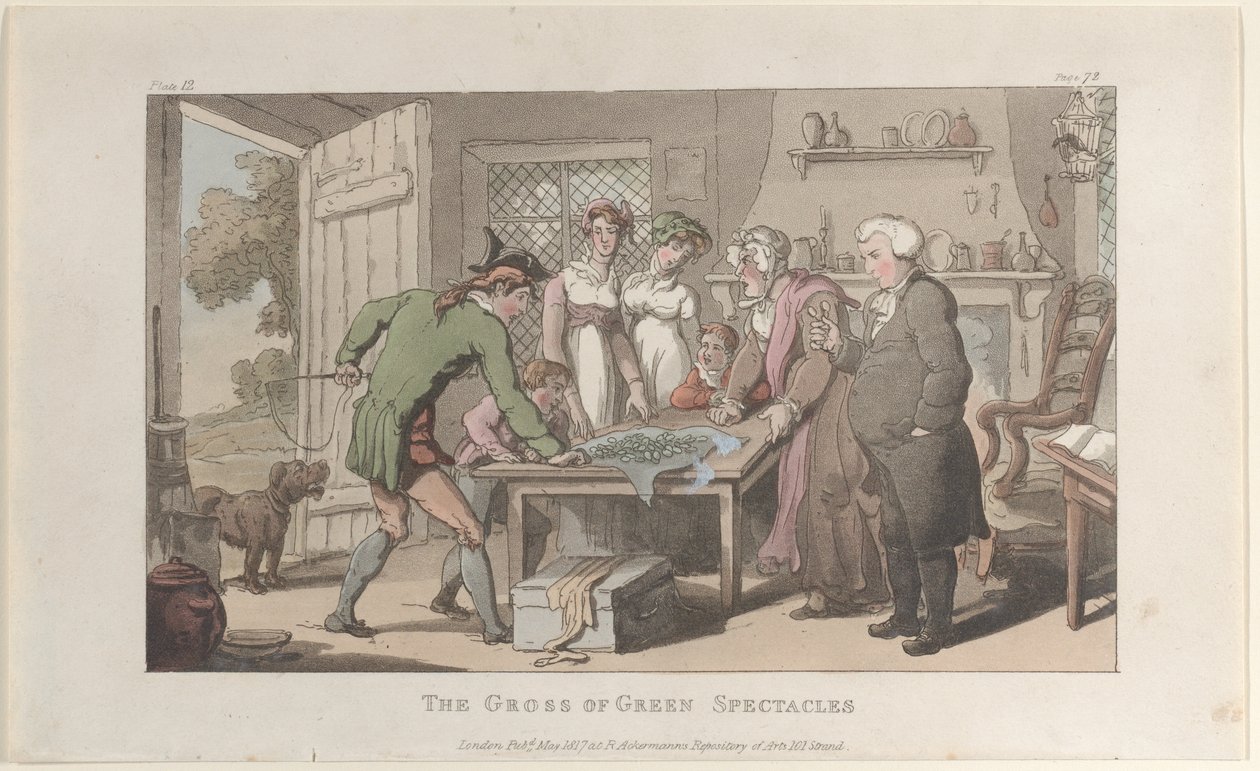 The Gross of Green Spectacles, Wakefield Papazı, Mayıs 1817., Mayıs 1817. by Thomas Rowlandson