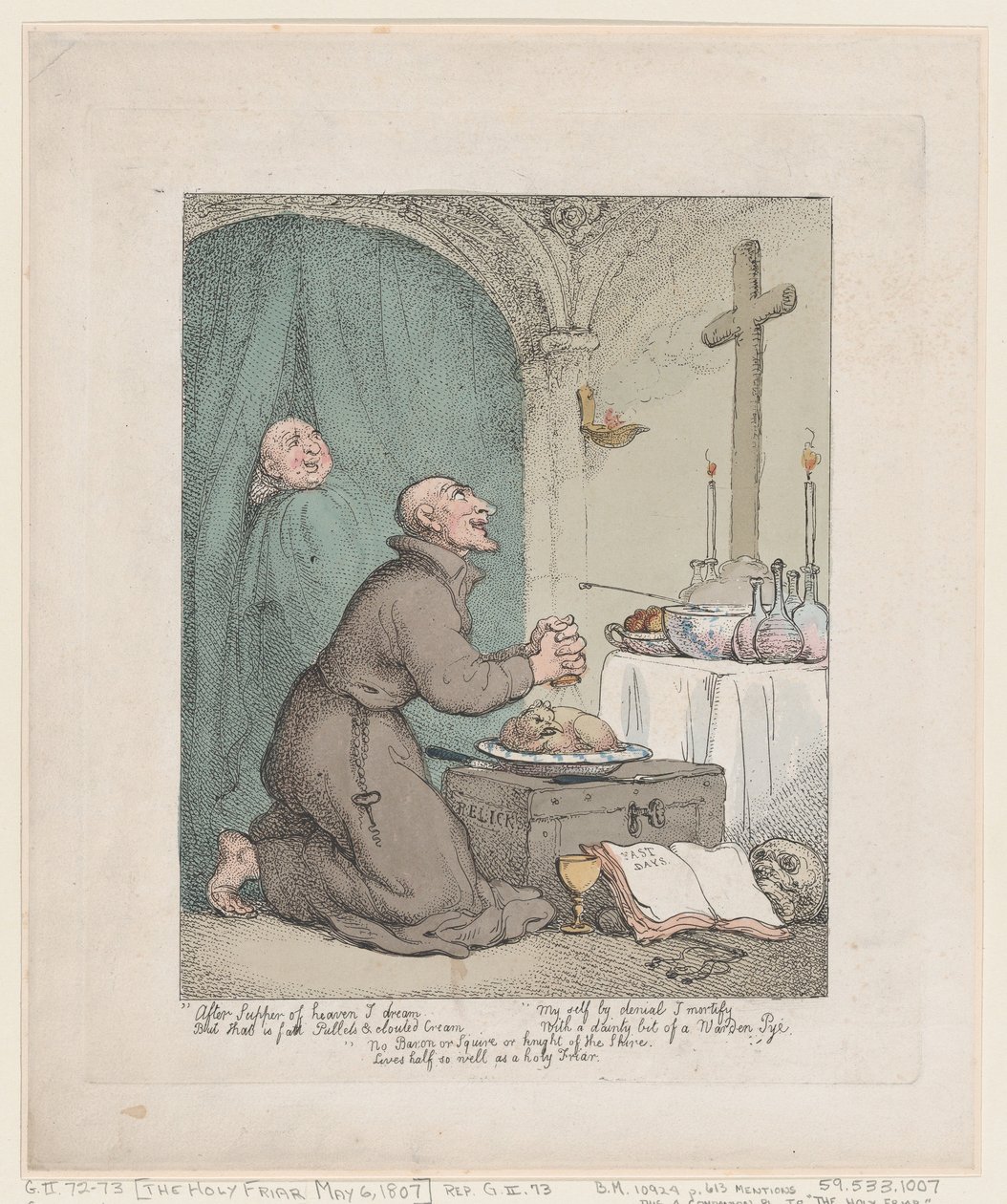Kutsal Keşiş, 6 Mayıs 1807., 6 Mayıs 1807. by Thomas Rowlandson