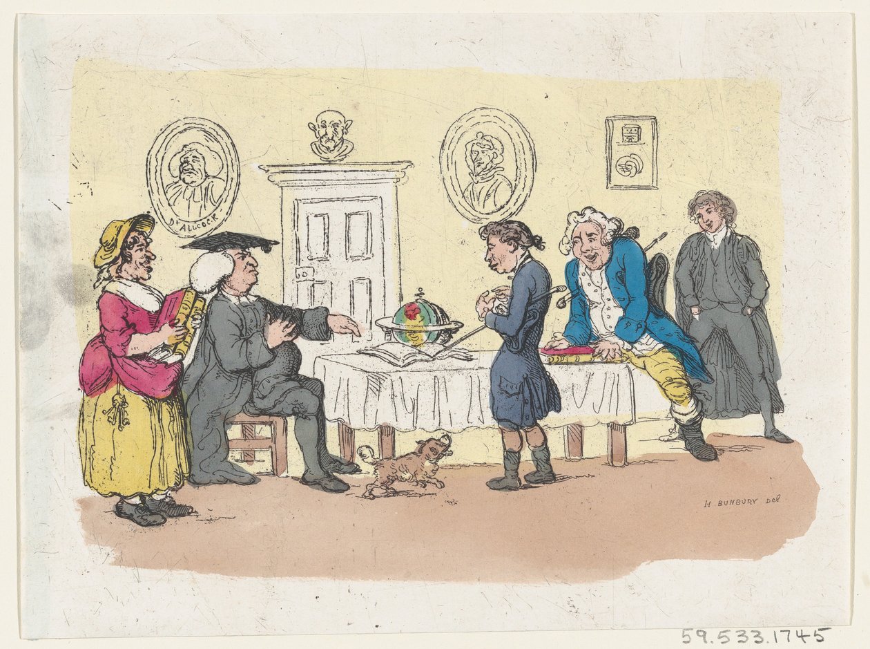 Ailenin Umutları - Üniversiteye Kabul, yakl. 1803., yaklaşık 1803. by Thomas Rowlandson