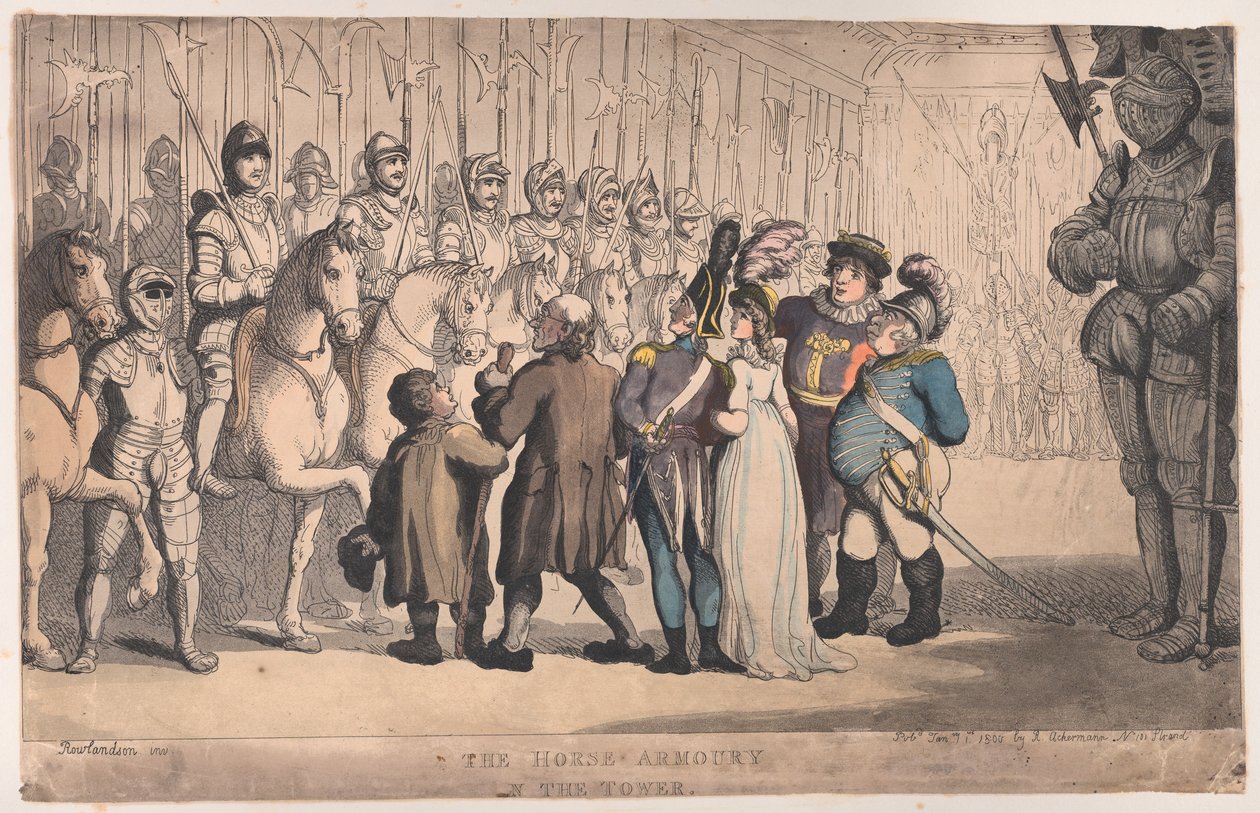 Kuledeki At Cephaneliği, 1 Ocak 1800., 1 Ocak 1800. by Thomas Rowlandson