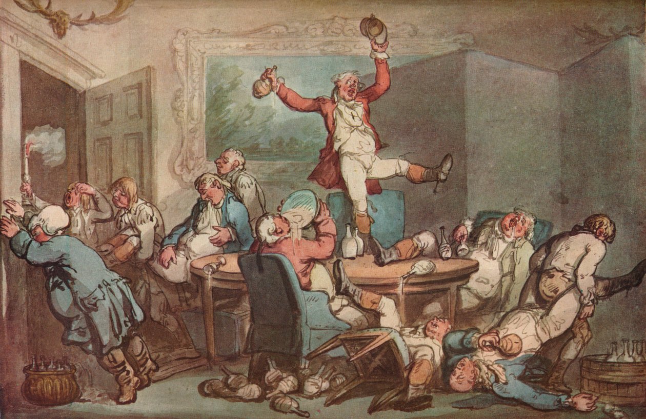 Av Yemeği, c1780-1825. by Thomas Rowlandson