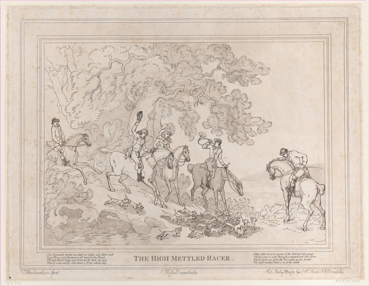 The Life of a Racehorse or The High-Mettled Racer, 20 Temmuz 1789., 20 Temmuz 1789 by Thomas Rowlandson