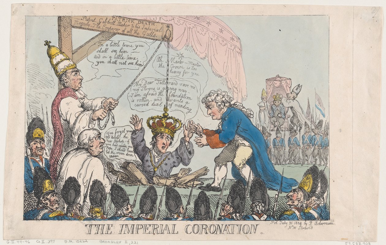 Imperial Coronation, 31 Temmuz 1804., 31 Temmuz 1804. by Thomas Rowlandson