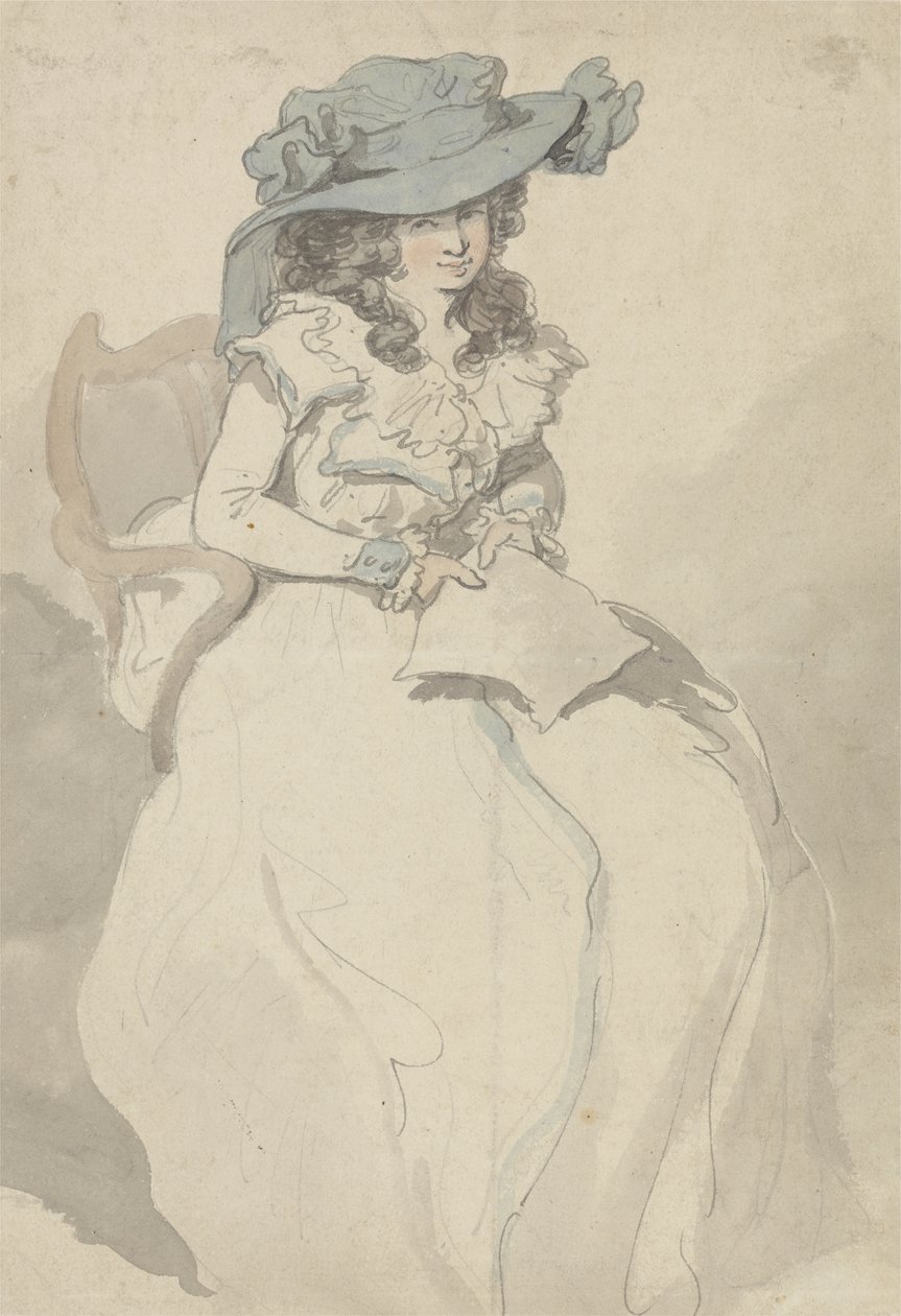 Aşk mektubu, c.1790 (kalem & mürekkep ve kağıt üzerine sulu boya) by Thomas Rowlandson