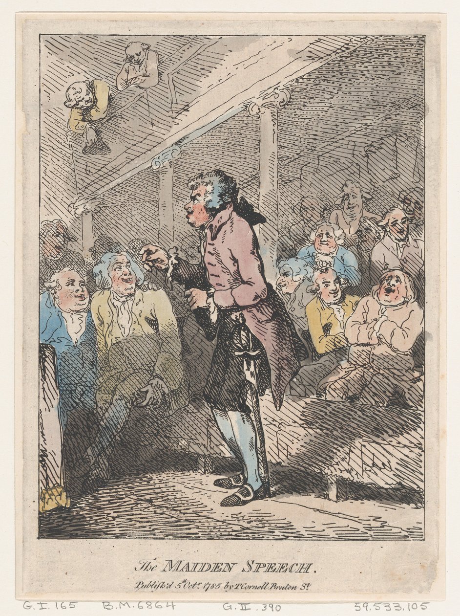 Kızlık Konuşması, 5 Ekim 1785., 5 Ekim 1785. by Thomas Rowlandson