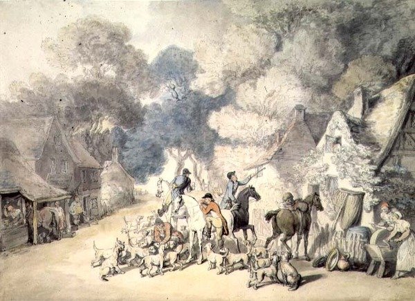 Buluşma (suluboya) by Thomas Rowlandson