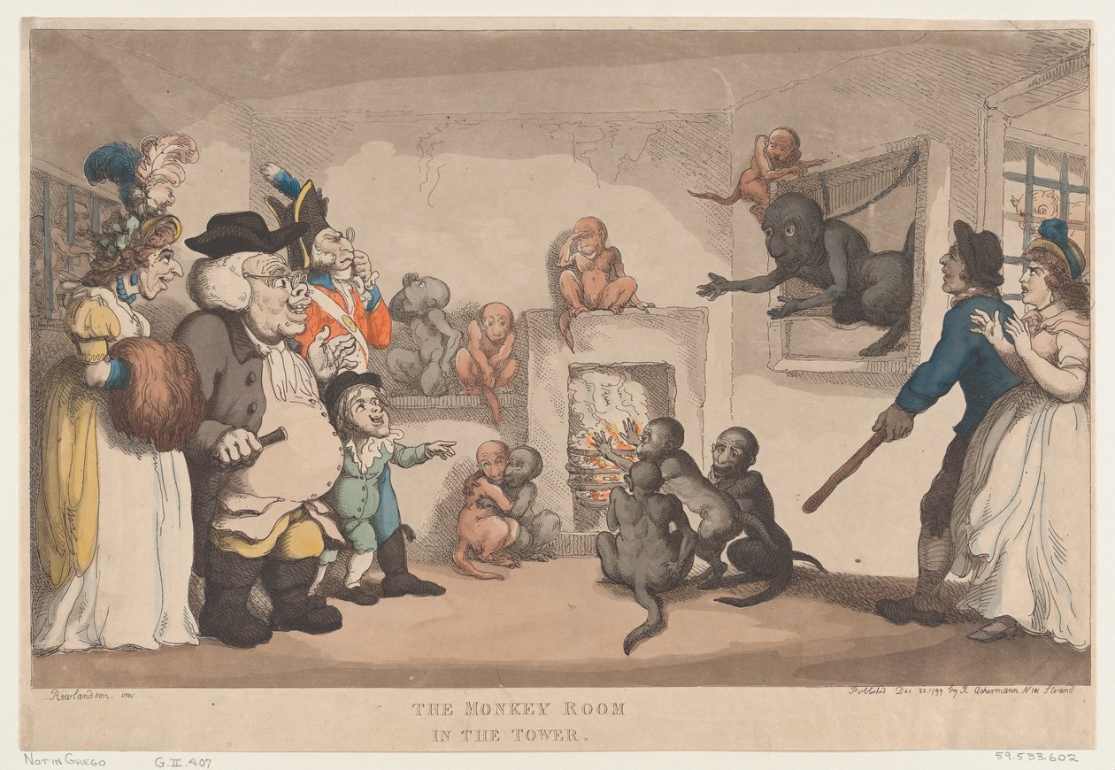 Kuledeki Maymun Odası, 20 Aralık 1799., 20 Aralık 1799. by Thomas Rowlandson