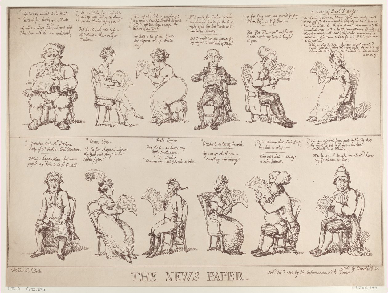 Gazete, 1 Ekim 1808., 1 Ekim 1808. by Thomas Rowlandson