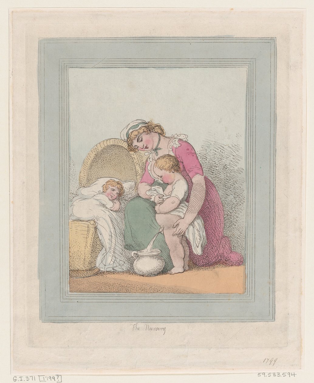 Fidanlık, 1799., 1799. by Thomas Rowlandson