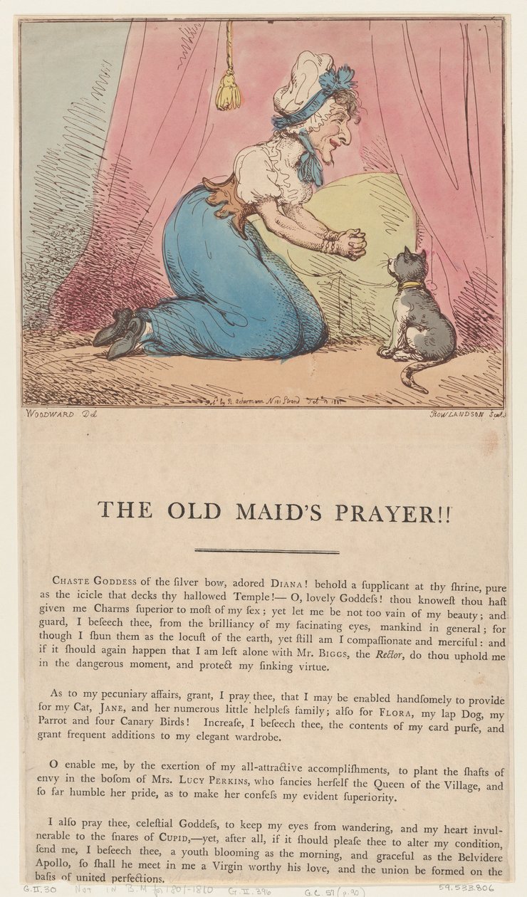 Yaşlı Hizmetçinin Duası!!, 10 Şubat 1801., 10 Şubat 1801. by Thomas Rowlandson