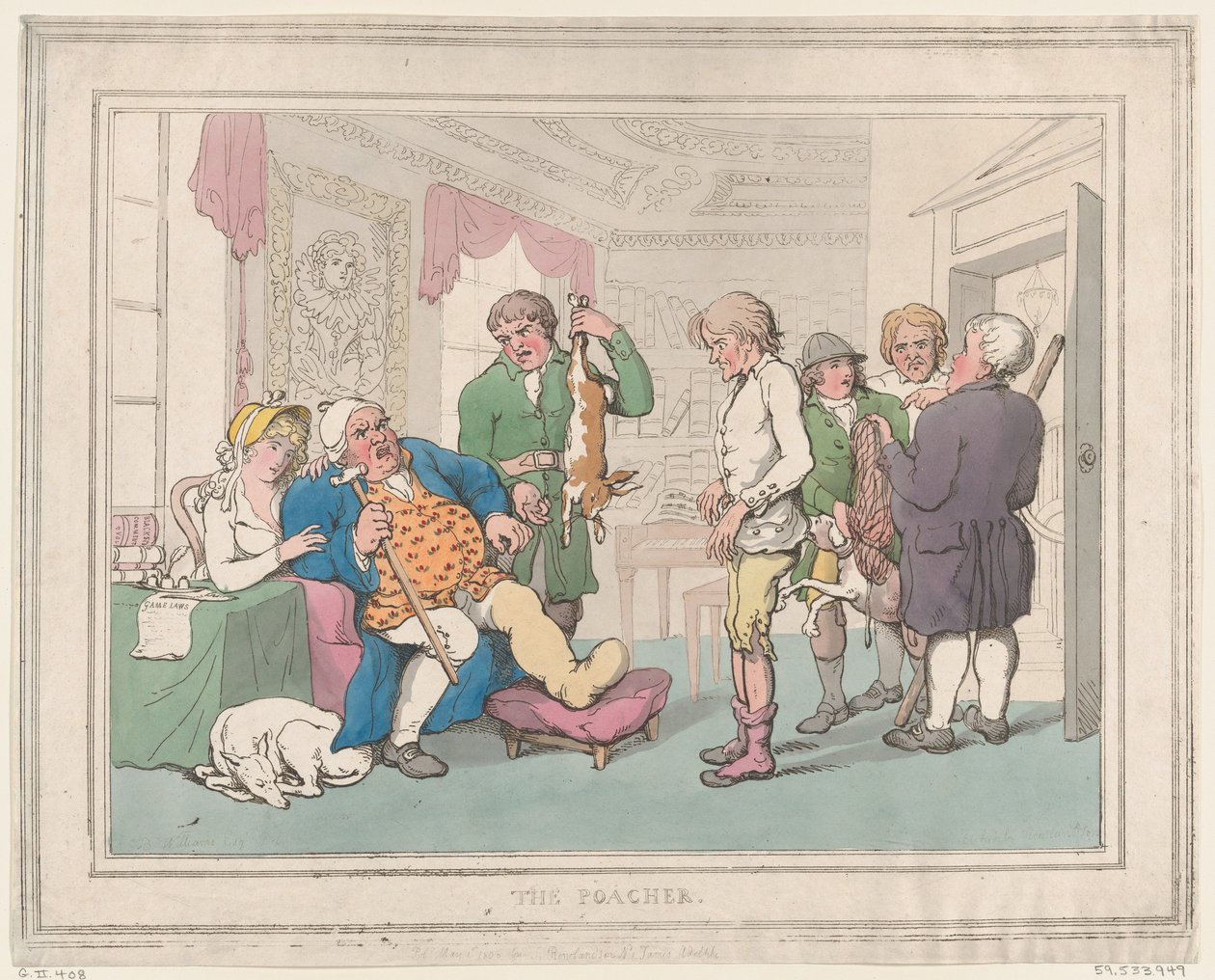 Kaçak Avcı, 1 Mayıs 1806., 1 Mayıs 1806. by Thomas Rowlandson