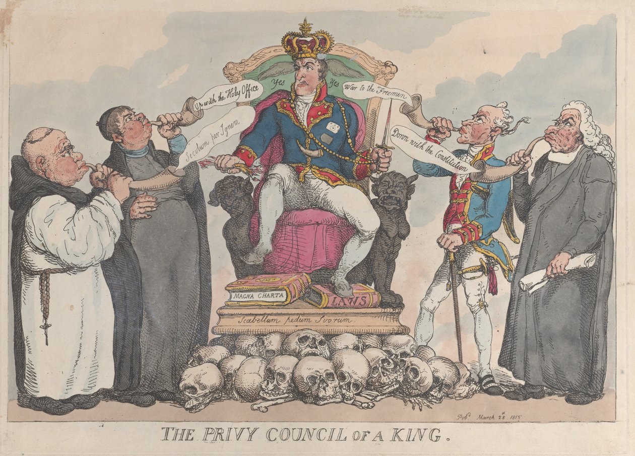 Bir Kralın Özel Konseyi, 28 Mart 1815., 28 Mart 1815. by Thomas Rowlandson