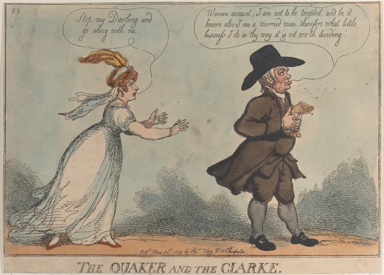 Quaker ve Clarke, 24 Mayıs 1809., 24 Mayıs 1809. by Thomas Rowlandson