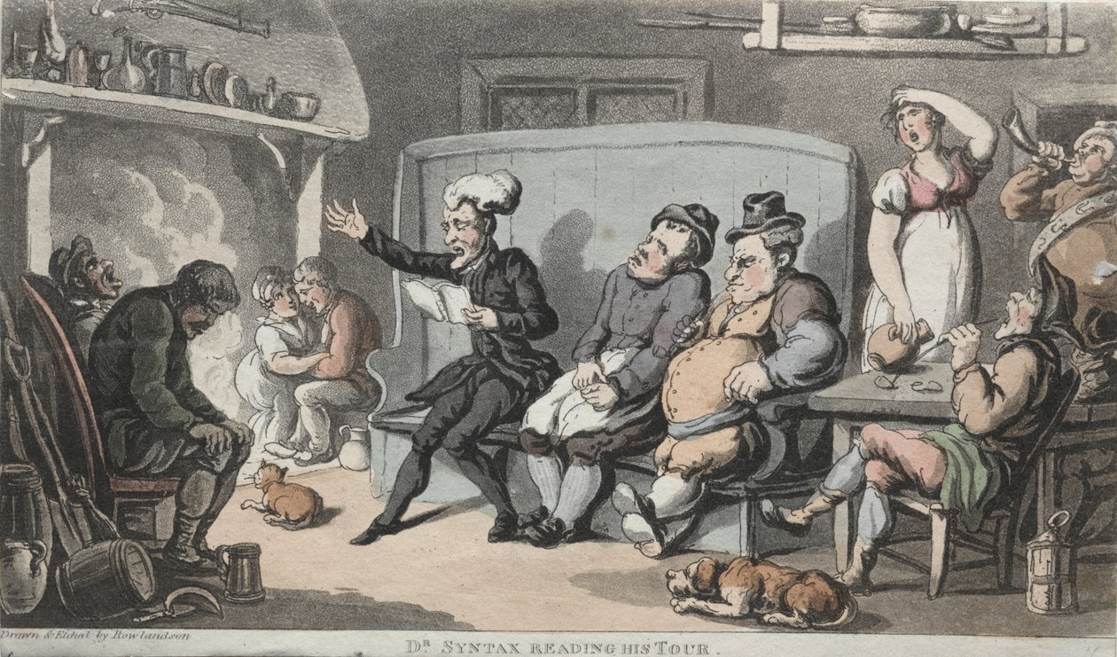Turunu Okuyan Rev. Dr. Sözdizimi by Thomas Rowlandson