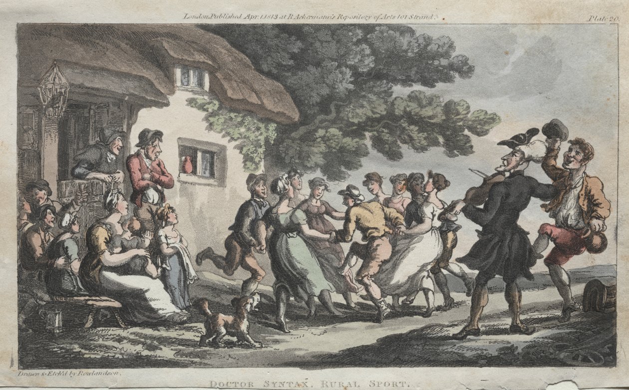 Rev. Dr. Sözdizimi Kırsal Spor by Thomas Rowlandson
