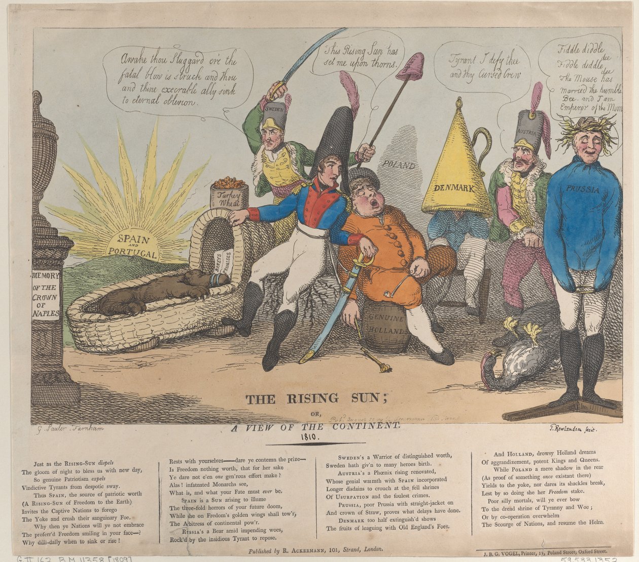 Yükselen Güneş veya Kıtadan Bir Görünüm, 28 Ağustos 1810., 28 Ağustos 1810. by Thomas Rowlandson