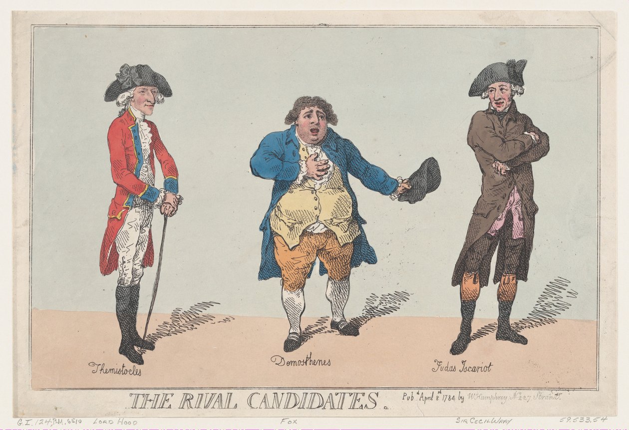 Rakip Adaylar, 8 Nisan 1784., 8 Nisan 1784. by Thomas Rowlandson
