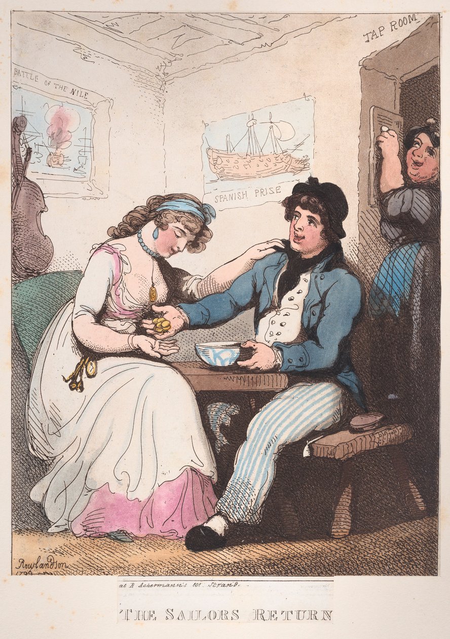 Denizcinin Dönüşü, 10 Ekim 1799., 10 Ekim 1799. by Thomas Rowlandson