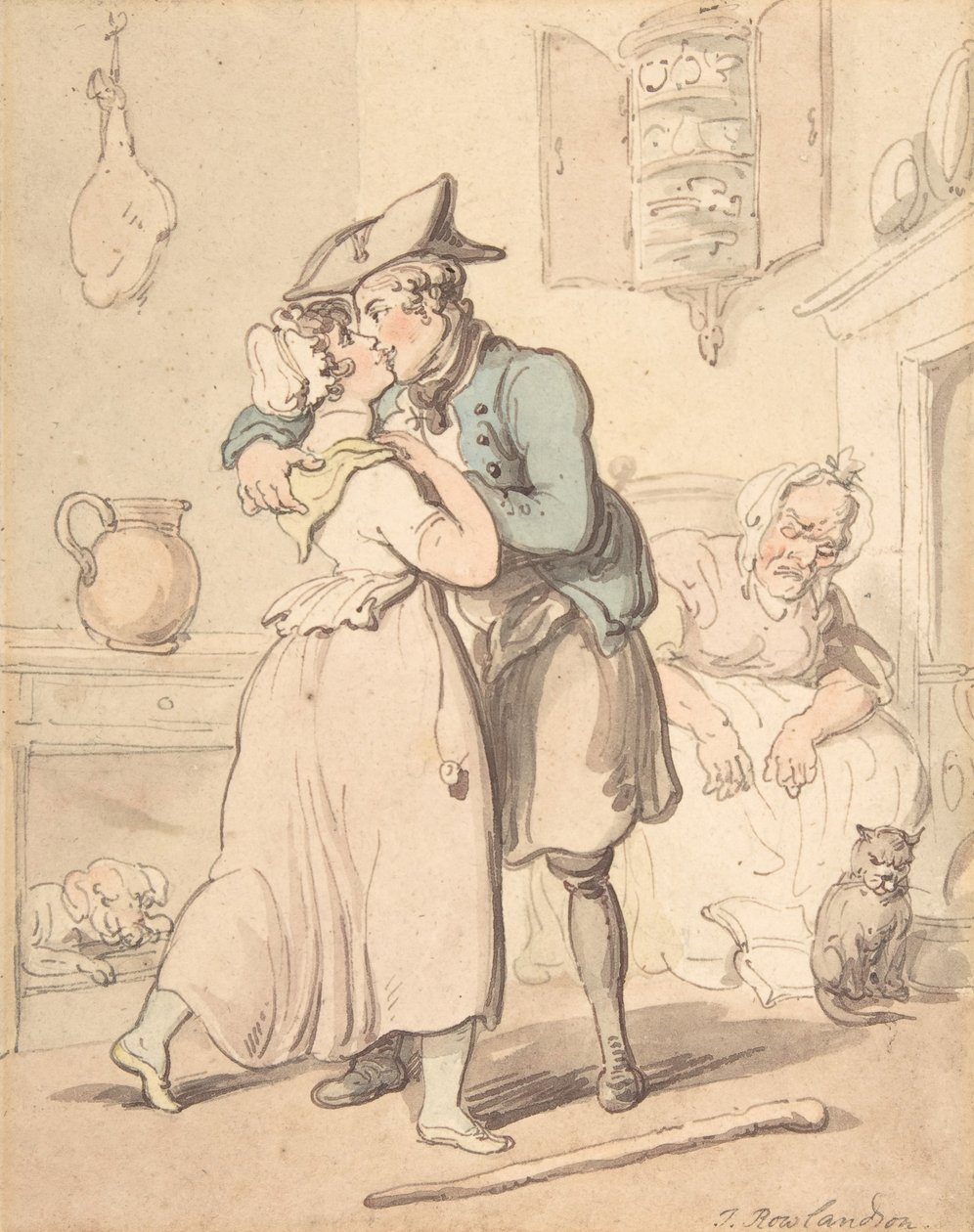 Denizcinin Aktif Hizmetten Dönüşü, 1780-1827. by Thomas Rowlandson