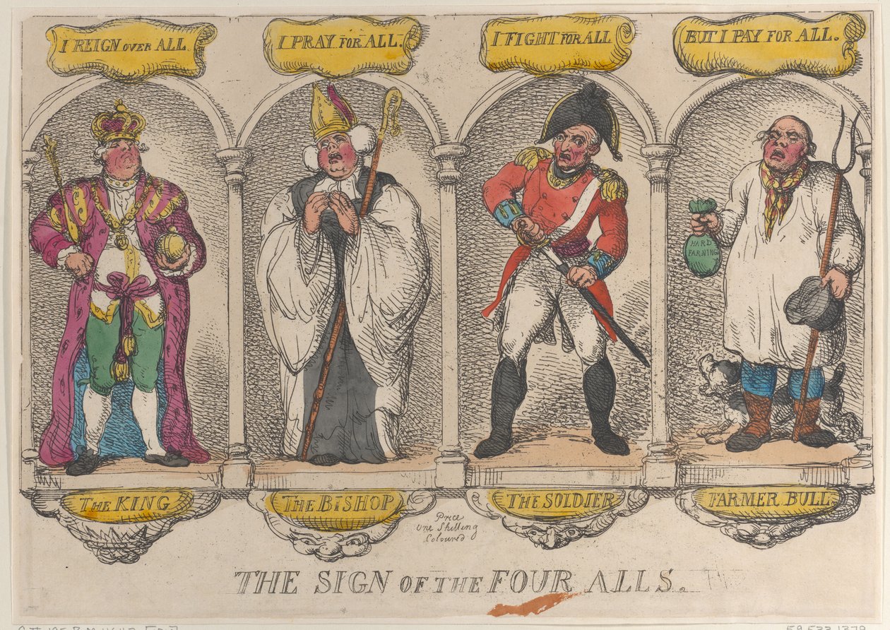 Dört Tümün İşareti, 1810., 1810. by Thomas Rowlandson