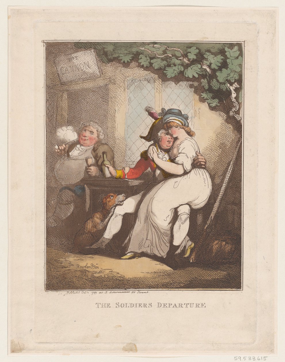 Askerin Ayrılışı, 10 Ekim 1799., 10 Ekim 1799. by Thomas Rowlandson