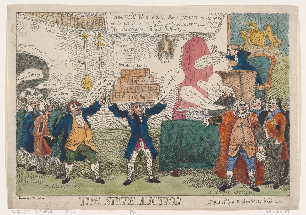 Devlet Müzayedesi, 26 Mart 1784., 26 Mart 1784. by Thomas Rowlandson