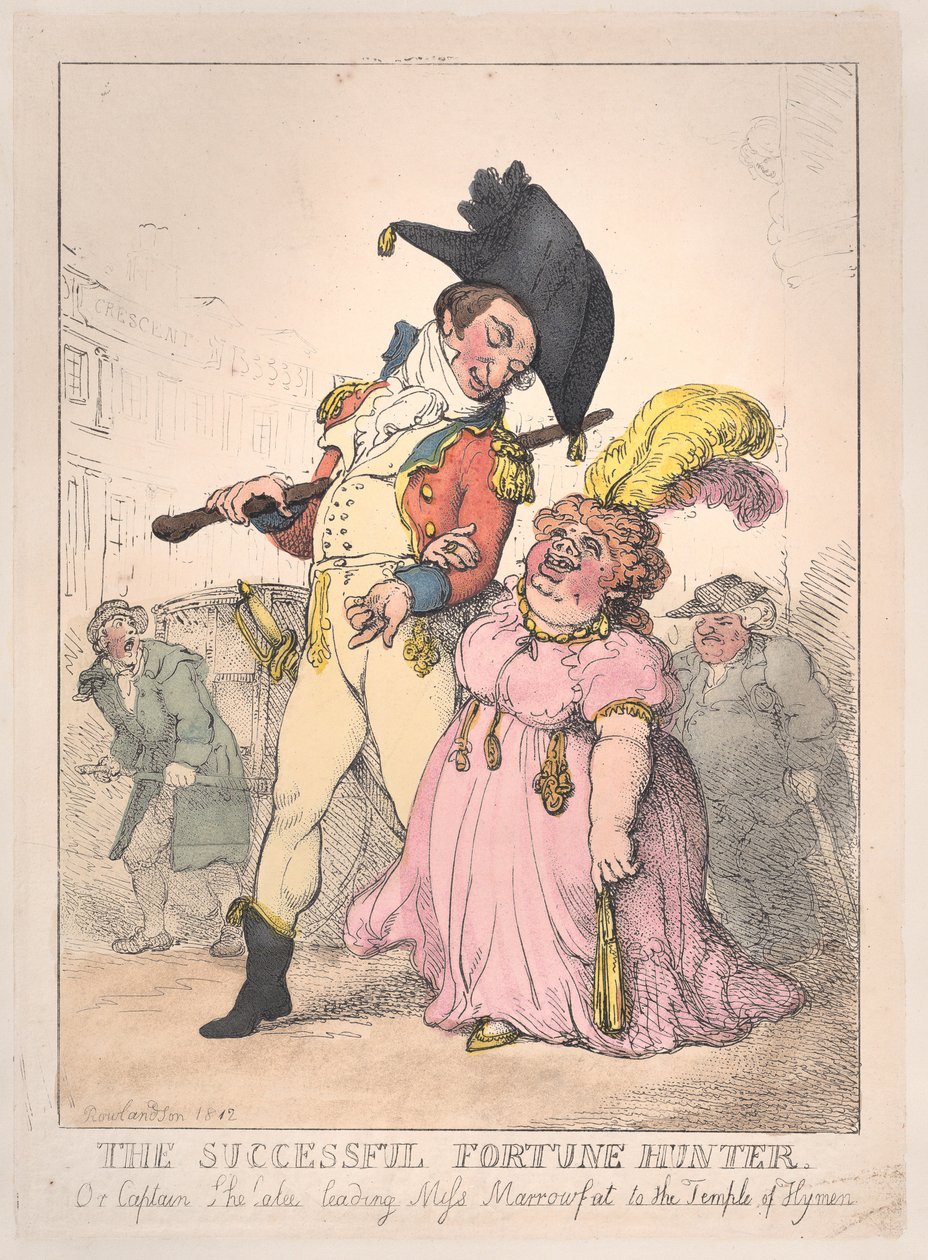 Başarılı Fal Avcısı veya Kaptan Shelalee Lider Bayan Marrowfat..., [1802], 1812