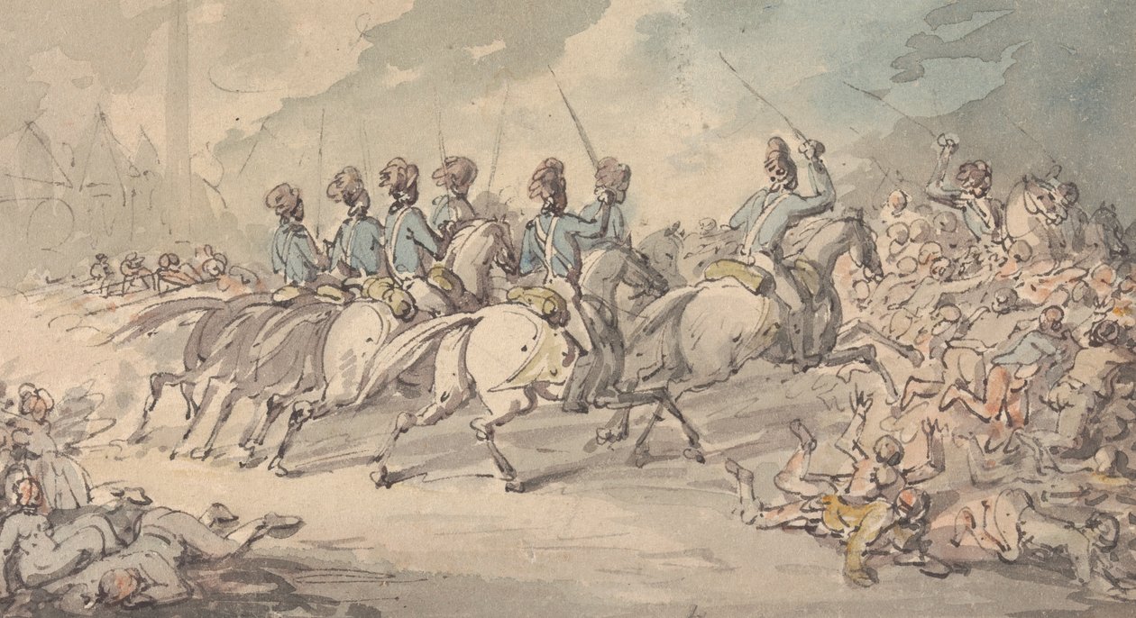 "Surrey Fencibles, 13 Haziran 1795'te St George's Fields'daki İsyancıları Dağıtıyor" by Thomas Rowlandson