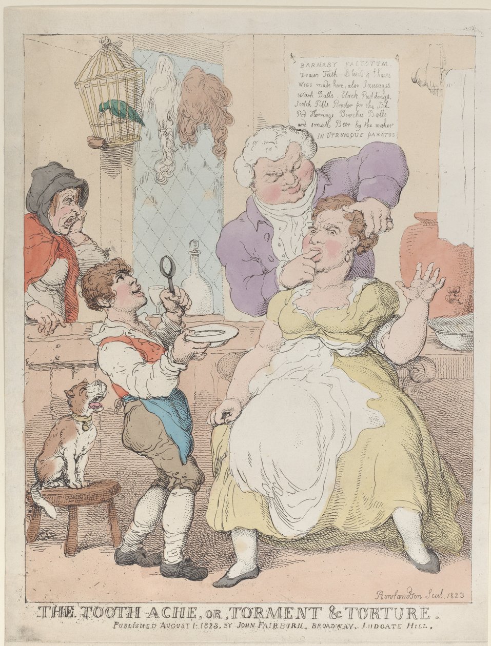 Diş Ağrısı veya Eziyet ve İşkence, 1 Ağustos 1823., 1 Ağustos 1823. by Thomas Rowlandson