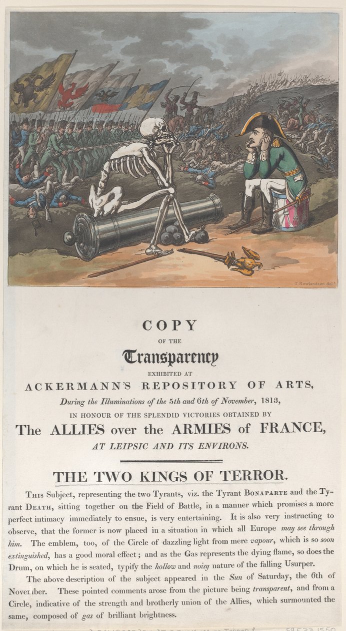 Terörün İki Kralı, Kasım 1813., Kasım 1813. by Thomas Rowlandson