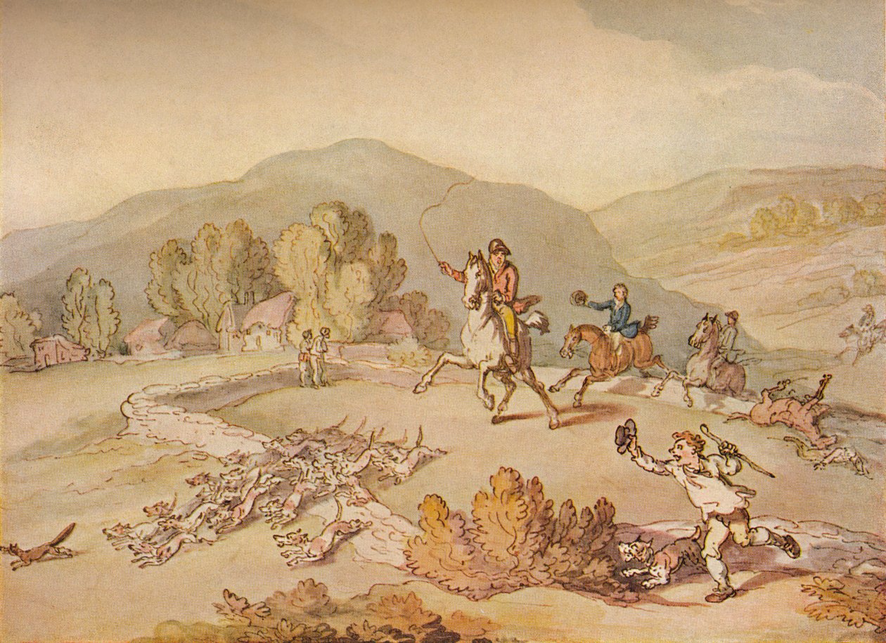 Köy Avı, c1800, 1922 by Thomas Rowlandson
