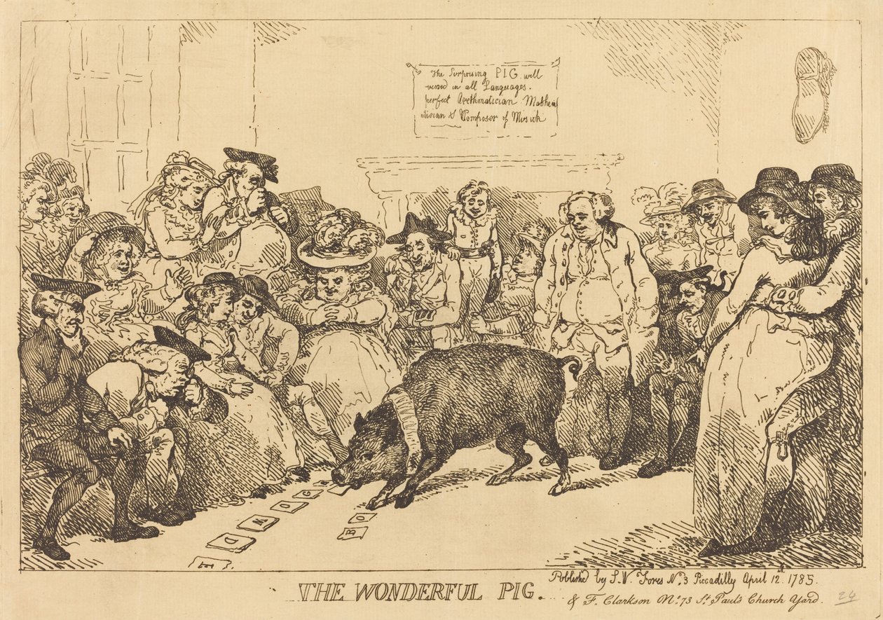 harika domuz by Thomas Rowlandson