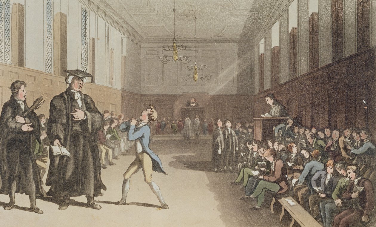 Kıç hoca, tehditkar başını sallayarak, A Compendious Treatise on Modern Education, 1802