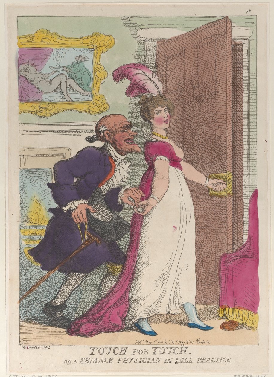 Dokunma için Dokunma veya Tam Uygulamada Kadın Doktor, 1 Mayıs 1811., 1 Mayıs 1811. by Thomas Rowlandson