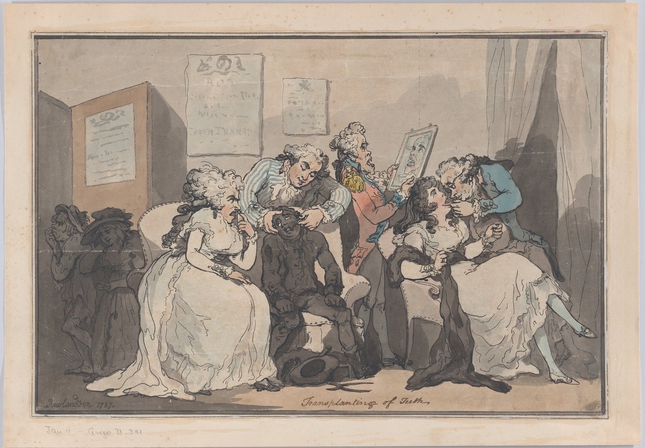 Diş Nakli, 1787., 1787. by Thomas Rowlandson