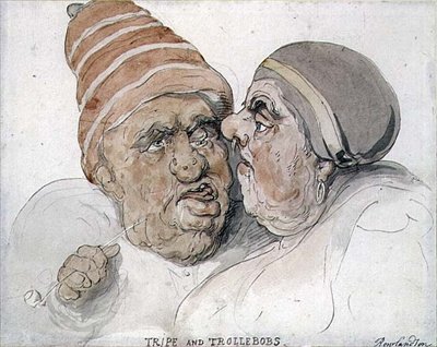 İşkembe ve Trollebobs (suluboya) by Thomas Rowlandson