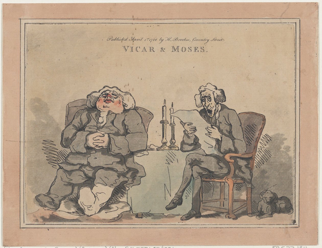 Papaz ve Musa, 1 Nisan 1786., 1 Nisan 1786. by Thomas Rowlandson