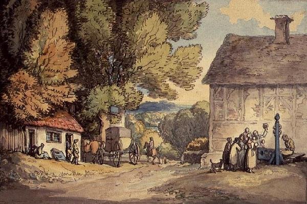 Yeşil Köy by Thomas Rowlandson