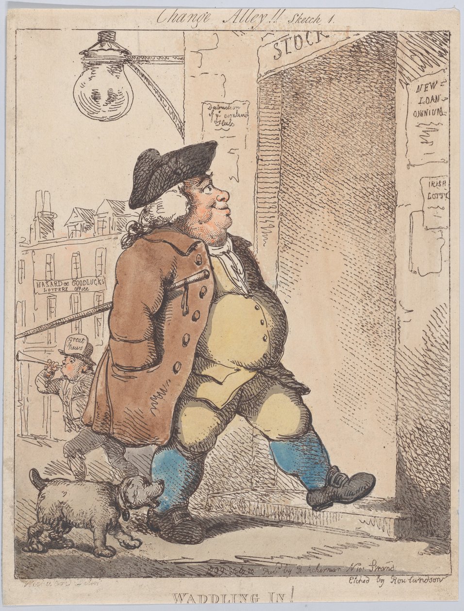 Waddling In!, 1 Ağustos 1799., 1 Ağustos 1799. by Thomas Rowlandson